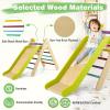 HONEY JOY Triangle Climber with Ramp, Kids Climbing Triangle Ladder for Daycare, Gym & Playground, Wooden Montessori Climbing Toys for Toddlers, Gift for Boys Girls view 4