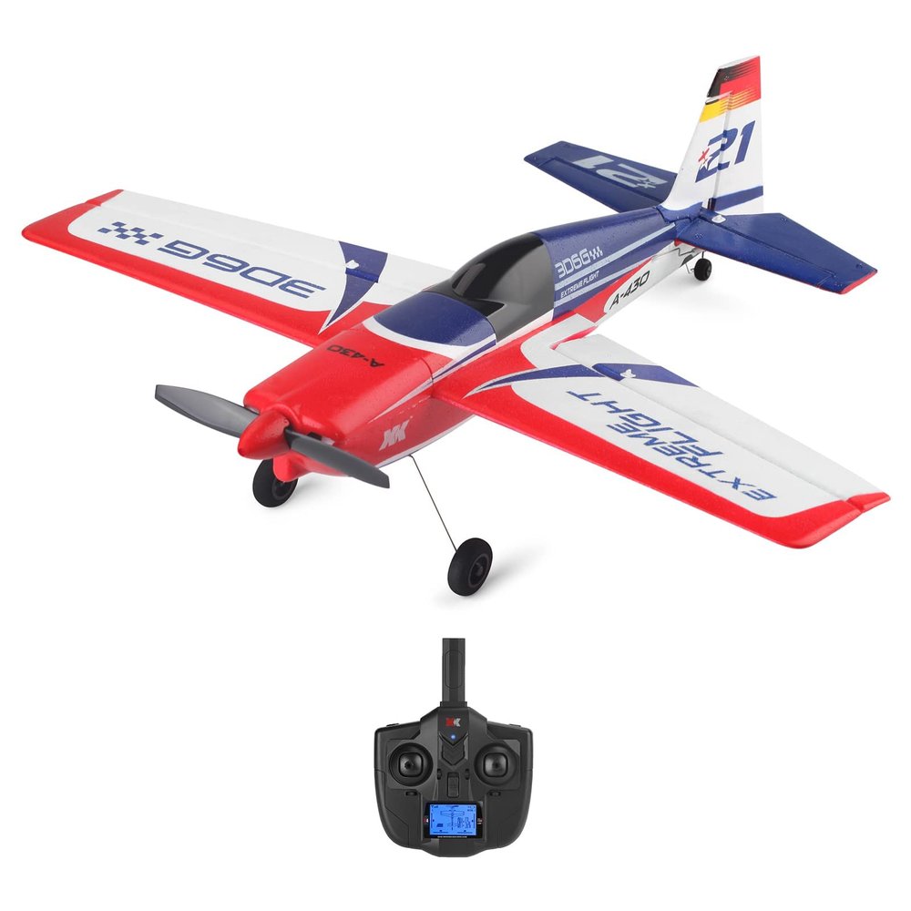 QIYHBVR RC Plane Brushless Motor Remote Control Airplane - RC Airplane for Beginners Adult with Xpilot Stabilization System & One Key Aerobatic