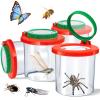 Insert Bug Viewer for Kids, 4PCS Magnifying Insect Box Bug Catcher Kit for Kids Bugs Magnifier Container Critter Insect Bugs Cage, Magnifier Backyard Explorer Insects Viewer Collecting Kit view 1