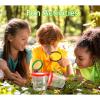 Insert Bug Viewer for Kids, 4PCS Magnifying Insect Box Bug Catcher Kit for Kids Bugs Magnifier Container Critter Insect Bugs Cage, Magnifier Backyard Explorer Insects Viewer Collecting Kit view 4