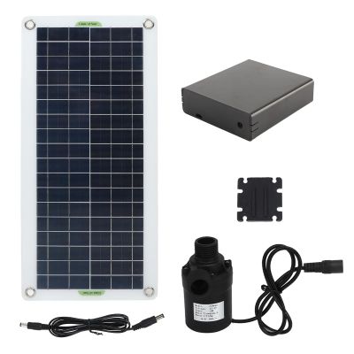 Acouto Solar Powered Kit Polycrystalline Silicon 800L Per Hour Solar Powered for RV Greenhouse Camping Touring Car