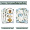 50 Woodland Bear Scratch Off Game, Blue Bear Rose Lucky Draw CardParty Activities, Decorations, and Supplies- It's a Boy view 2