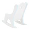 1pcs Doll House Wooden Chairs 1:12 Christmas Dollhouse Model Chairs Mini Dollhouse Wooden Rocking Chairs for Dollhouse Accessories Furniture Decoration,White view 3