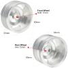 HobbyMarking RC Car Aluminum Front/Rear Wheels Hub Rims for Tamiya DT-02 DT-03 Chassis 1/10 Off-Road Buggy Car Upgrades Parts view 3