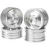 HobbyMarking RC Car Aluminum Front/Rear Wheels Hub Rims for Tamiya DT-02 DT-03 Chassis 1/10 Off-Road Buggy Car Upgrades Parts view 4