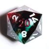 Mini Planet Sharp Edge DND Polyhedral 7Pcs Dungeons and Dragons Handmade Dice Set view 2