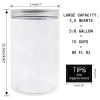Mczxon Large Coin Bank Jar 2-Pack, Big Clear Plastic Coin Money Tip Change Saving Piggy Jar with Silver Slotted Lid, Large Plastic Coins Piggy Money Change Clear Bank for Adults Teens Kids, XL view 2