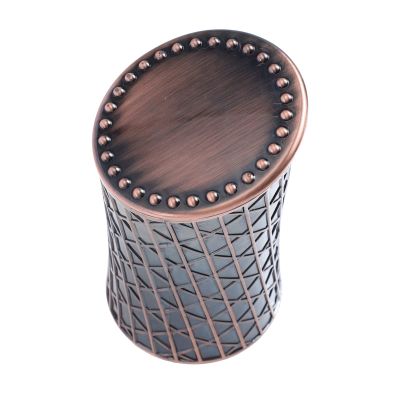 Zerodeko 1pc Decorative Electroplated Dice Cup Retro Relief Design Versatile Gaming Accessory for Home Bar and Party Entertainment