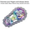 Bike Chain Gear Fidget Spinner, Metal Sprocket Chain Fidget Toy, Stress Anxiety Relief Fidget Toy, Stainless Steel Durable Mechanics W/Smooth Bearings EDC Novelty Toy (Colorful) view 2