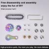 Bike Chain Gear Fidget Spinner, Metal Sprocket Chain Fidget Toy, Stress Anxiety Relief Fidget Toy, Stainless Steel Durable Mechanics W/Smooth Bearings EDC Novelty Toy (Colorful) view 4