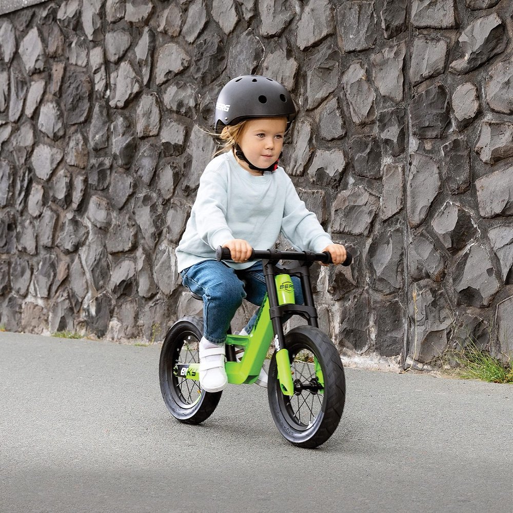 BERG Biky - City Green - Lightweight Balance Bike for Toddlers | Toddler Bike, Kids Bike for 2-5 Year Olds | Easy-to-Use Mini Bike for Boys & Girls | Ideal First Bike for Kids