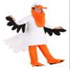 Fun Costumes Pelican Bird Costume for Kids - Fleece Suit, Headpiece, Pants with Shoe Cover- Small, Orange view 1