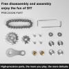 Bike Chain Gear Fidget Spinner, Metal Sprocket Chain Fidget Toy, Stress Anxiety Relief Fidget Toy for Teen Boys, Finger Spinning Toy Gifts for Him Stress Relief Sensory Items for Autism ADHD Anxiety view 4
