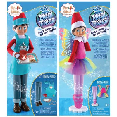 The Elf on the Shelf Magi-Freez: Rainbow Snow Pixie and Cocoa to Go Outfits Accessories [Multi-Piece Bundle] - Scout Elves Sold Separately