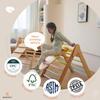 Avenlur Olive 3 in 1 Foldable Triangle Ladder and Slide - Montessori Climbing Set - Indoor Wood Climbing Gym for Children Ages 1 to 6 Years - Baby Climbing Triangle (Colorful, Large) view 4
