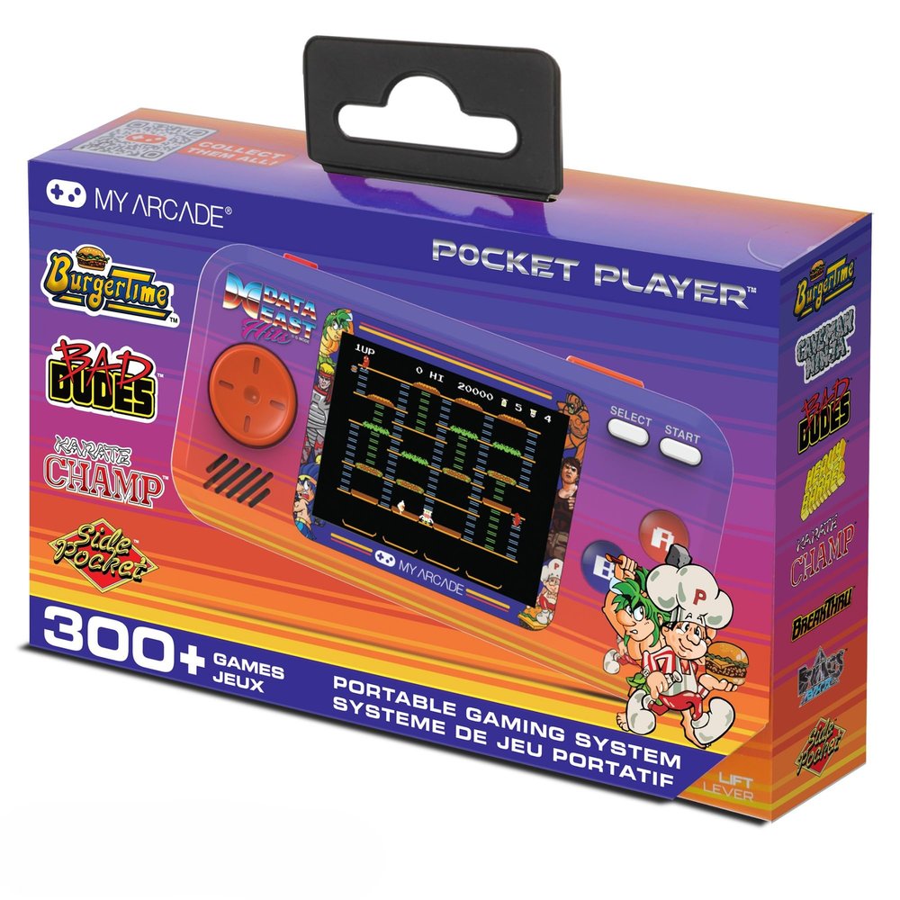 My Arcade Data East Pocket Player: Portable Gaming System with 308 Preloaded Retro Games, 2.75" Color Screen, Speakers (DGUNL-4127)