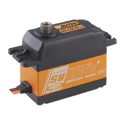 Savox Servos SV1270TGP High Voltage Coreless Digital Servo W/Soft Start, 0.10Sec / 624.9Oz @ 8.4V