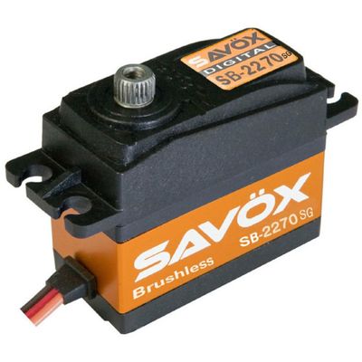 Savox Servos SB2270SGP High Voltage Brushless Digital Servo W/Soft Start, 0.11Sec / 624.9Oz @ 8.4V