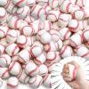 Vinsot 100 Pcs 2 Inch Mini Soft Foam Baseballs in Bulk Sports Themed Toys Stress Anxiety Relief Baseballs for Little Teens Party Decorations Favors Supplies Gifts Stocking Stuffers view 1