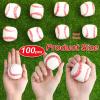 Vinsot 100 Pcs 2 Inch Mini Soft Foam Baseballs in Bulk Sports Themed Toys Stress Anxiety Relief Baseballs for Little Teens Party Decorations Favors Supplies Gifts Stocking Stuffers view 2