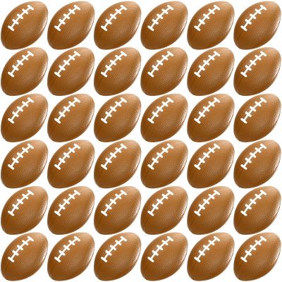 WELLVO 36 Pack Mini Foam Football 2.17" Mini Football Party Favor Stress Ball Bulk Small Foam Sports Ball for Birthday Gift Goodie Bags Stuffers