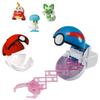 Pokemon Monster Collection Pop-N-Catch & Pokedelze Travel Set of 3 (Quaxly, Fuecoco, Sprigatito, Great Ball, Pokeball) view 1