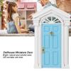1:12 Dollhouse Wooden Door, Miniature Fairy Door for 1:12 Scale Dollhouses, Birch Wood Decoration Accessory view 2