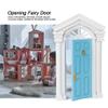 1:12 Dollhouse Wooden Door, Miniature Fairy Door for 1:12 Scale Dollhouses, Birch Wood Decoration Accessory view 4
