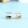 1: 12 Miniature Glass Fish Tank Bowl, Miniature Aquarium Ornament, Mini Fish Tank Desktop Landscape Ornaments(Square) view 3