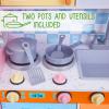 Lil' Jumbl Kids Kitchen Set, Pretend Wooden Play Kitchen with Chalk Board, Play Phone, Towel Rack & Ice Dispenser, Clicking Knobs, Pots & Utensils Included - Colorful view 4