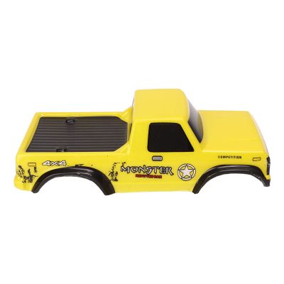 LBEC RC Car Body, Easy Installation PE Material Lifelike Cool RC Body Shells for 1:24 Tracked Vehicle (Yellow) (LBECw52m1gthb7-13)