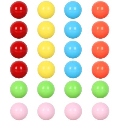 Laviesto Game Replacement Balls,0.91Inch(23mm) Acrylic Solid Color Marbles Balls for Chinese Checkers,Aggravation Game,Marble Games,Board Game DIY Craft Home Decoration(24PCS)