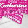 attentive Arts Personalized Blanket Custom Baby Blanket with Name Personalized Name Blanket for Adults Kids Family (Rose red, 50 x 60) view 2
