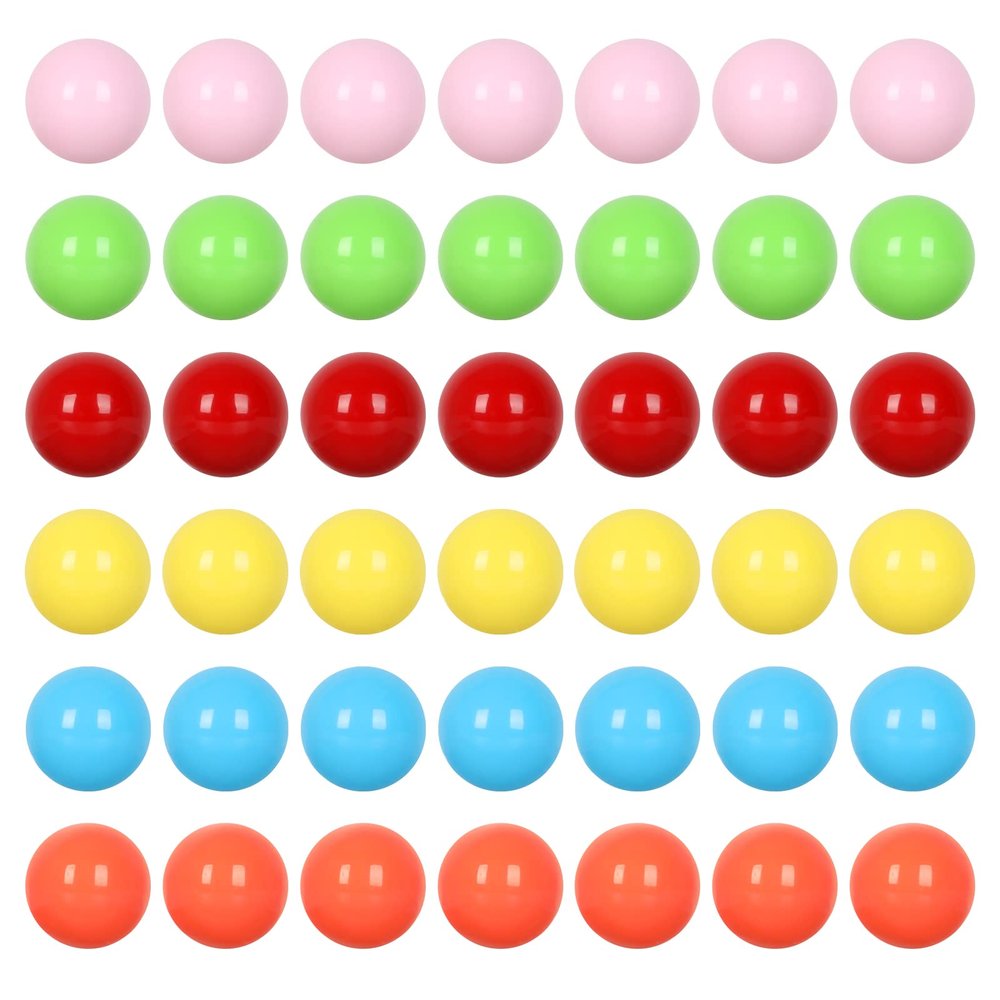 Laviesto Game Replacement Balls,0.91Inch(23mm) Acrylic Marbles Balls for Chinese Checkers,Aggravation Game,Marble Games,Wahoo,Dirty Marbles,Board Game DIY Craft Decoration (42PCS)