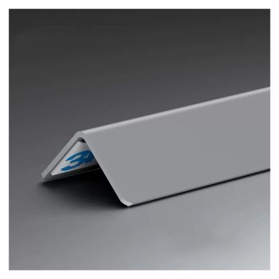 Replacement Wall Corner Guards And Edge Protectors Self Stick, Waterproof PVC Corner Shield Trim for Multiple Wall Surfaces, 89 Degree Angle Molding, 3.6cm Width ( Color : Grey , Size : 150cm/59in )