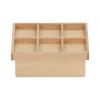 Dollhouse Vegetable Fruit Stand, Exquisite Birch Portable Beautiful Miniature Vegetable Fruit Stand for 112 Doll House (Wood Color) view 1