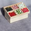 Dollhouse Vegetable Fruit Stand, Exquisite Birch Portable Beautiful Miniature Vegetable Fruit Stand for 112 Doll House (Wood Color) view 2