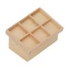 Dollhouse Vegetable Fruit Stand, Exquisite Birch Portable Beautiful Miniature Vegetable Fruit Stand for 112 Doll House (Wood Color) view 4