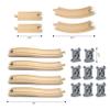 Wooden Train Bridges, Viaduct Bridge, Wooden Train Track Accessories, Wood Train Tracks, Train Tracks Compatible with All Major Brands, Wood Toys for Girls & Boys view 2