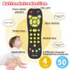 iKOIHO Baby Remote Control Toy, Realistic Toddler TV Remote Toy with Light Sound Kid Learning Education Musical Toys with English French Spanish Infant Gift for Boys Girls 6M+ (Black) view 2