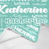 attentive Arts Personalized Blanket Custom Baby Blanket with Name Personalized Name Blanket for Adults Kids Family (Light Green, 50 x 60) view 2