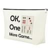 Mahjong Girls Makeup Bag Mahjong Lover Gift Cosmetic Bag Mahjong Gifts Retirement Gifts for Her Funny Gambling Gifts for Women Grandma Mother Birthday Christmas Thanksgiving Gifts Travel Makeup Pouch view 1