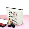 Mahjong Girls Makeup Bag Mahjong Lover Gift Cosmetic Bag Mahjong Gifts Retirement Gifts for Her Funny Gambling Gifts for Women Grandma Mother Birthday Christmas Thanksgiving Gifts Travel Makeup Pouch view 3
