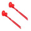 INOOMP 2pcs Heart-Shaped Maker Clips Plastic Outdoor Clamps for Keep Hands Warm and Clean for Boys and Girls Ages and up view 1