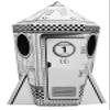 Adventure Awaits! Kids Cardboard Rocket Playhouse - Color, Draw, and Customize - Great for Playtime and Arts-and-Crafts Time view 1