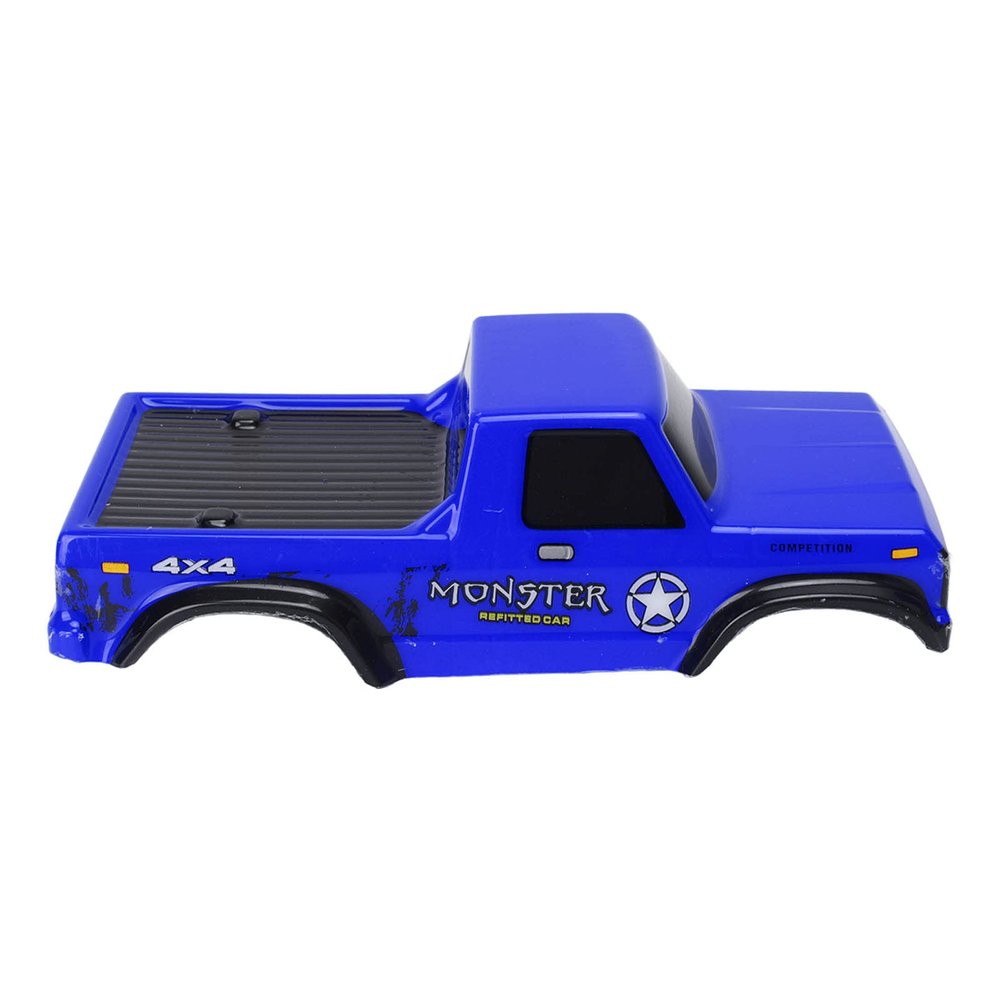 LBEC RC Car Body, Easy Installation PE Material Lifelike Cool RC Body Shells for 1:24 Tracked Vehicle (Blue)