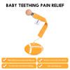 AmazingM Baby Food Grade Silicone Sports Shape Teether Toy with Pacifier Clip Holder,Teething Pain Relief Toys Gift Set for 3 Months+ Boys and Girls,Freezer Safe,BPA Free (American Football) view 4