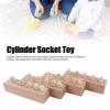 Keenso Cylinder Socket Educational Knobbed Cylinders Blocks for Early Childhood Math, Bead Counting, Winding Bead Toys view 3