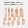 Keenso Cylinder Socket Educational Knobbed Cylinders Blocks for Early Childhood Math, Bead Counting, Winding Bead Toys view 4