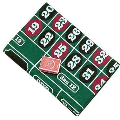ARC-POWER for 72" x 36" Casino Roulette Wheel Felt Layout Game for Home Table Blackjack